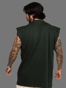 Macho System Of A Down Oversized Tank Top Exclusive Art Rock And Roll - 黑色 - 查看 2