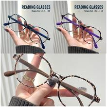 Rivsar 男女通用专业老花镜,新款圆形拼接时尚碎花老花镜,配有灵活弹簧镜腿,矩形镜框,适合日常佩戴、运动、电脑使用,抗疲劳,携带方便,适合各种脸型。有紫色、绿色、黄色等7种颜色可选。是送给父母、情人节、圣诞节、万圣节的理想礼物。 - 透明色 - 查看 37
