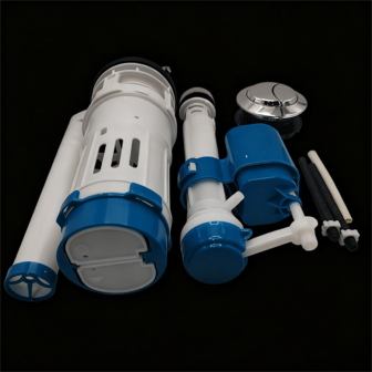 Válvula del tanque del inodoro - Interruptor de descarga manual, altura y ángulo ajustables, fácil instalación, se adapta a la mayoría de los inodoros, repuesto de inodoro