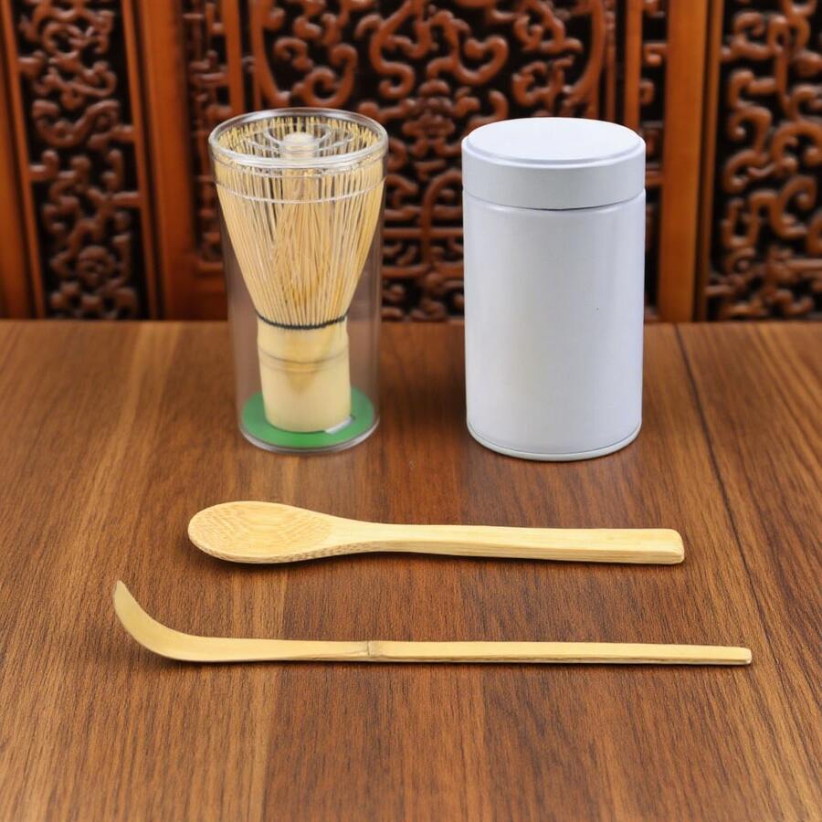 Matcha Whisk Set - Matcha Bowl And Bamboo Matcha Whisk, Tea Strainer, Scoop, Spoon, Tinplate Cans, Perfect Matcha Starter Kit For Matcha Tea Ceremony - Multicolor - View 1