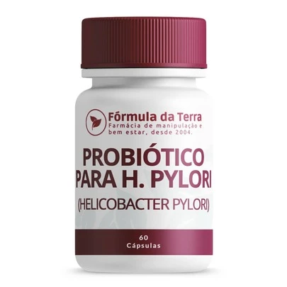 Probióticos Para H. Pylori | Equilíbrio Intestinal e Saúde Digestiva – 60 Cápsulas