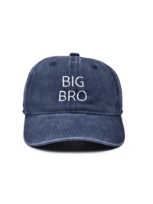 1pc Children's Solid Color Baseball Cap With Brother Embroidery (Big Brother/Little Brother) - Elder Brother - View 12