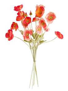 6pcs 58cm Artificial Poppy Flowers, Suitable For Wall, Living Room, Bedroom, Wedding, Party Decoration, Tabletop Decor. Home, Desktop, Kitchen, Wedding, Dining Table, Center Piece, Office, Garden, Outdoor, House, Yard Decoration, All Seasons - Multicolor - View 7