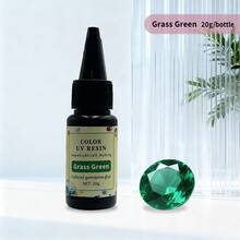 20 جرام مجموعة 12 لون من الراتنج الأشعة فوق البنفسجية للمجوهرات والأعمال اليدوية DIY، راتنج سريع التصلب عالي الشفافية لصنع الزخارف والإكسسوارات اليدوية