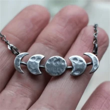 1 chiếc vòng cổ nguyệt thực sáng tạo cổ điển, phụ kiện trang sức thời trang dành cho nữ - Màu Bạc Cổ - Xem 2