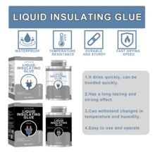 JAYSUING 125ml High-Temperature Insulation Glue, Quick-Drying, Durable & Strong, Transparent /Odorless, Waterproof, Repair, Anti-Leakage - Blanco - Ver 10