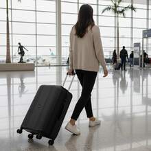 Maleta Mano Equipaje Resistente Carry On 24 Candado Viajes - Gris - Ver 1