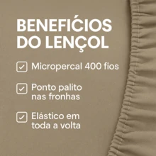 400 Thread Count Bedding Set, Elastic Fitted Sheet, Palito Stitch, Hotel, Single, Double, Queen, King, Premium - 榛子 - 查看 3