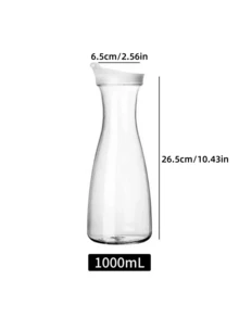Flip Top Water Bottle, Clear Acrylic Juice Drink Jug, Transparent Beverage Container - For Water, Ice Tea, Lemonade, Juice, Beverage, Milk, Cold Brew Tea, Juice Container Water Bottle, Transparent Narrow Neck Beverage Water Bottle, Perfect For Outdoor Picnic Party Tea, Beach Vacation Necessities - Multicolor - View 20