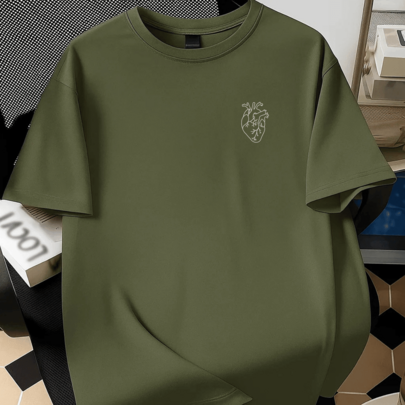 Camiseta Plus Size Masculina Estampada Natal Papai Noel Estilosa Confortável Manga Curta Verão 100% Algodão