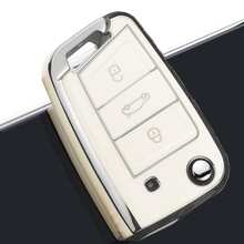 TPU Key Fob Cover Protector Case Suitable For TIGUAN, Santana, Sagitar, LAVIDA, BORA GOLF, TAYRON, Red, Gift, Christmas, Key Chain