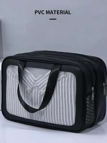 Large Double-Layer Waterproof Makeup Bag - Color aleatorio - Ver 4