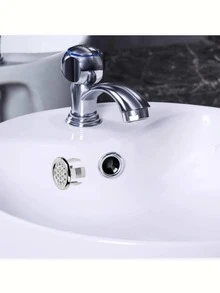 2个ABS材质水槽溢水孔盖，适用于厨房浴室洗脸盆，装饰性浴缸排水盖，洗脸盆圆形溢水环塞，厨房用品，厨房配件，厨房工具