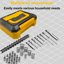 SUBY Cordless Screwdriver Set, 32-In-1 Electric Screwdriver, 1500mAh Battery, Max Torque 5N.M, Type-C Fast Charging, Suitable For Home Disassembly And Assembly - Yellow - View 4