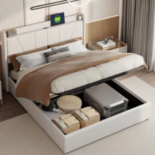 Caluself Bed Frames - Màu be - Xem 2