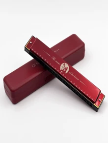 1pc High Quality Professional 24 Hole C Harmonica - Ideal For Adults And Students, Self-Learning Musical Instrument, Great Christmas Musical Gift. - Multicolor - View 6