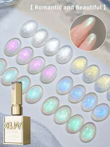 XEIJAYI 6 Stücke 15ML Nagellack Set, Halbpermanenter Nagellack, Nagelkunst, Einweichen, UV LED Nagelsalon, DIY Nagelsalon Gel