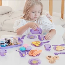 HUHUJIA Luxury Edition Cooking Kitchen Food Set - Realistic Tea Sets And Pizza Toys, Accompanied By Storage Box - Fun Role-Playing Accessories For Boys And Girls - Selectively Chosen Perfect Gift Option - Kitchen Toys - View 8