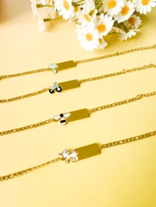 Vòng tay thép không gỉ hình bướm hoa anh đào khắc tên theo yêu cầu, quà tặng tựu trường, quà tặng mùa đông cho bé trai và bé gái, quà tặng Ngày Valentine, trang trí, khắc tinh tế, thời trang trẻ em, gọn gàng, đầy màu sắc, hiện đại, dễ thương Kawaii, đáng yêu, tùy chỉnh, độc đáo, quà tặng cho bé, quà tặng dễ thương cho bé, thời trang trẻ nhỏ, quà tặng lý tưởng cho anh ấy, gia đình, bạn bè, con gái, con trai, cô ấy, nhân Ngày thiếu nhi, trang trí, chữ cái, thời trang, hiện đại, đầy màu sắc, tùy chỉnh, cá nhân hóa, độc đáo, quà tặng theo yêu cầu, quà tặng lý tưởng cho anh ấy, quà tặng lý tưởng cho cô ấy, con trai, con gái, đồ dùng du lịch. - Vàng - Xem 4