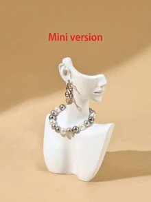 Resin Side Portrait Neck Mannequin Necklace Display Stand Mannequin Stand Earring Display Stand, Can Be Used As A Small Home Ornament