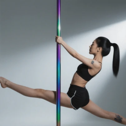 1PC Home Pole Dance Pole 45mm Rotating Stationary Dance Pole Professional Stripper Pole, Solid Steel Portable Detachable Dance Pole Set For Home Dance Training