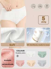 7 件套 - 一次性女士条纹三角裤，独立包装抗菌旅行三角裤，无菌旅行三角裤，女士一次性三角裤，柔软亲肤，免洗，色彩鲜艳的一次性内衣配件，非常适合旅行、休闲、商务旅行和休闲活动。