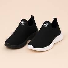 Kit 2 Tênis Masculino Esportivo RZ - Tecnologia e Design Para Treinar Melhor, Calce Fácil Conforto e Resistencia - Pronta Entrega! - Preto e Branco - Visão 4