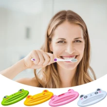 1pc Plastic Cartoon Animal Tube Squeezers, Multi-Function Gadgets, Plastic Standalone Bathroom Accessories, Fun Shape Cleaner Holder, Animal Shape Toothpaste Squeezers - ABS Plastic, Rolling Stand Design, Convenient Toothpaste And Cleanser Dispensing For Tubes, Hand Cream Squeezers - Multicolor - View 13