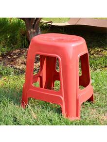 Banco Plástico Premium Multiusos Reforzado Uso Rudo Negocio - Rojo - Ver 3