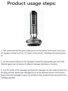 Electric Suction Cup Massager, Rechargeable Heated Back Massager With 6 Adjustable Suction Levels, Relieves Discomfort Symptoms, Suitable For Men, Women, Elderly, And Beauty Salons - Grey - View 6