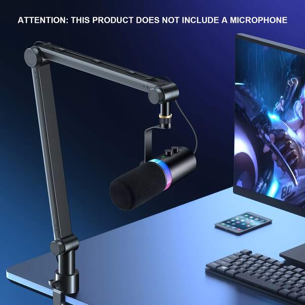 Professional Studio Arm With Adjustable And Cable Management,For SM7B And Other Mic,Black