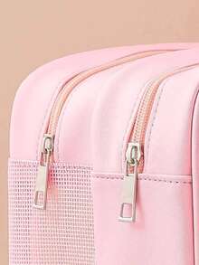 Large Double-Layer Waterproof Makeup Bag - Rosa - Ver 3