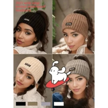 1pc Solid Color Casual Polyester Headband, Autumn/Winter Model - As Picture - View 9