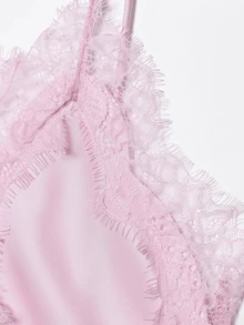 Đầm ren bất đối xứng gợi cảm kiểu Âu Mỹ Seelio Summer New Arrival dành cho nữ, màu hồng. - Hồng - Xem 10