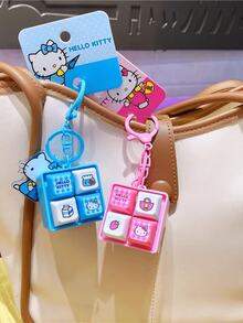 Móc khóa 4 nút - Phiên bản màu hồng, với tông màu hồng xanh nhạt, được trang trí bằng thiết kế dễ thương, có các nút bấm tương tác mang lại trải nghiệm thú vị - Phụ kiện đa chức năng, có thể treo trên chìa khóa, ba lô và túi xách, phù hợp cho sử dụng hàng ngày, trường học, công việc và các chuyến đi chơi giải trí - Được làm từ chất liệu bền chất lượng cao, sử dụng lâu dài - Món quà lý tưởng cho thanh thiếu niên, người trẻ tuổi và những người yêu thích phong cách dễ thương, hoàn hảo cho những người đam mê. - Hồng - Xem 6