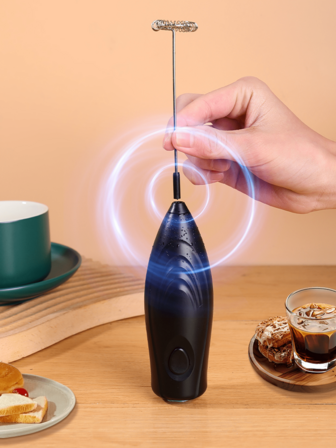 Elektrisk mjölkvisp Hushållsmixer Liten trådlös batteridriven äggvisp Mjölkvisp