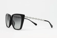 Gafas de sol para mujer HC8256U 500211 Negro 55mm Lente gris degradado - PLATA Y NEGRO - Ver 2