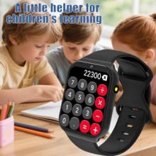 The ERUN 2025 New Kids Touchscreen Smartwatch Features A 1.83-Inch HD Display, A 300mAh Battery, Dual-Pin Charging, A Silicone Strap, USB Charging, A Comfortable And Soft Adjustable Wristband, And Is Lightweight And Portable. It's A Smart Wearable Device With Features Including: Multiple Menu Languages, 18 Games - Multicolor - View 4