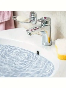 2个ABS材质水槽溢水孔盖，适用于厨房浴室洗脸盆，装饰性浴缸排水盖，洗脸盆圆形溢水环塞，厨房用品，厨房配件，厨房工具