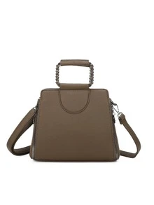 LaytonVivian L015 Classic Edition Women's Bag With Chain Strap And Minimalist Structured Design, Elegant And Sophisticated, In Premium PU Leather, With Zipper Opening, Adjustable Side Handle And Reinforced Hand Strap - Ideal For Work, Outings And Daily Events. - 綠色 - 查看 6