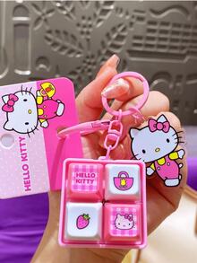 Móc khóa 4 nút - Phiên bản màu hồng, với tông màu hồng xanh nhạt, được trang trí bằng thiết kế dễ thương, có các nút bấm tương tác mang lại trải nghiệm thú vị - Phụ kiện đa chức năng, có thể treo trên chìa khóa, ba lô và túi xách, phù hợp cho sử dụng hàng ngày, trường học, công việc và các chuyến đi chơi giải trí - Được làm từ chất liệu bền chất lượng cao, sử dụng lâu dài - Món quà lý tưởng cho thanh thiếu niên, người trẻ tuổi và những người yêu thích phong cách dễ thương, hoàn hảo cho những người đam mê. - Hồng - Xem 7