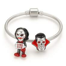 Charms para Pulsera Halloween Personajes Villanos Dije Compatibles Pulsera Charm Plata s925 - D - Ver 2
