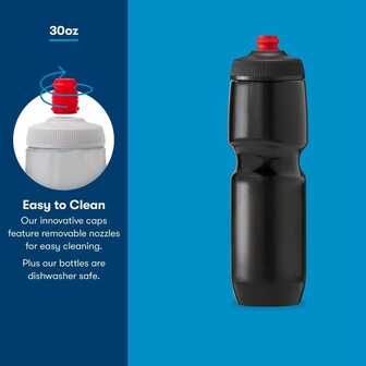 Breakaway Surge Lightweight Bike Water Bottle Pack 30oz High Flow, Cycling Sports Squeeze Bottle