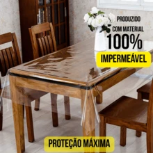 Thick And Thin Transparent PVC Plastic Tablecloth - Waterproof Crystal - 2, 4, 6, 8 Or 10 Places - 無色 - 查看 4