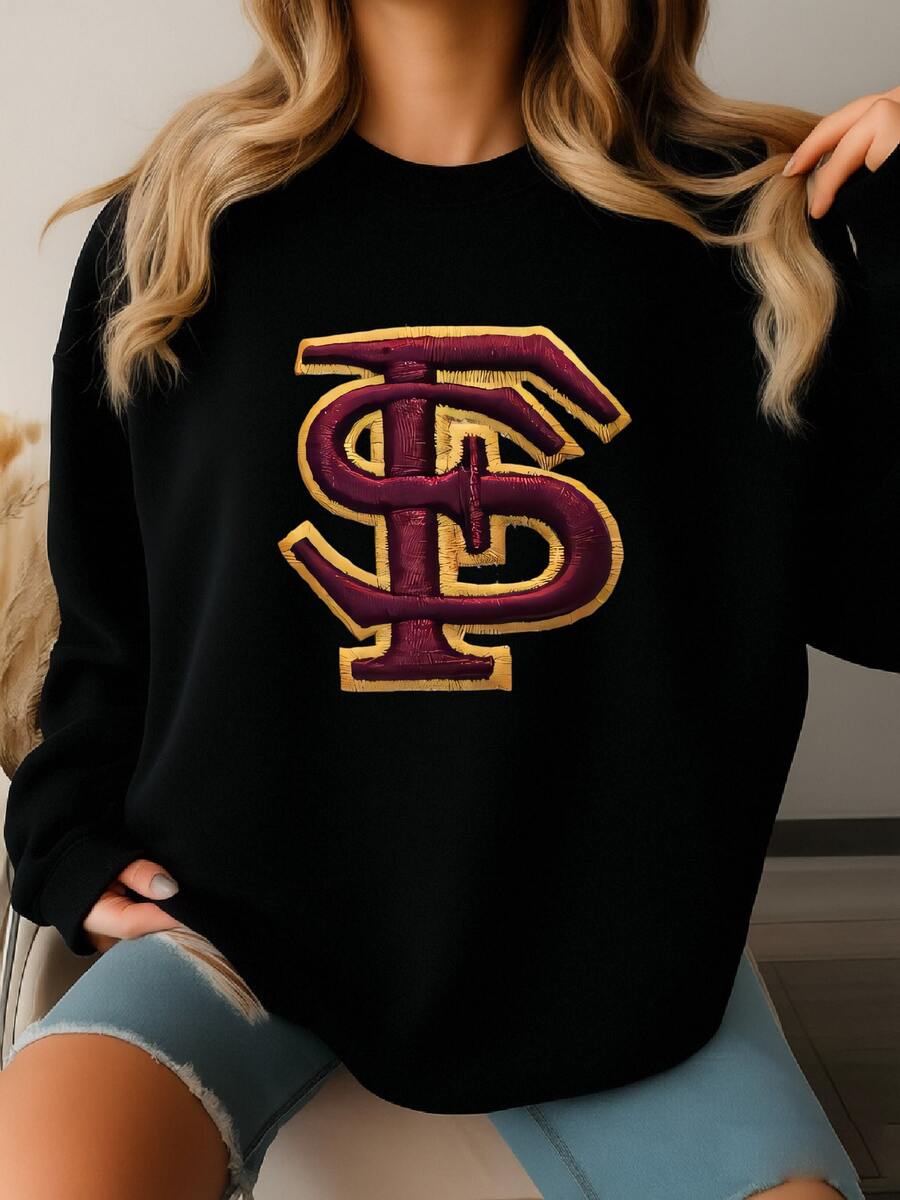 Vintage Florida State Seminoles Fitted Hat Cap White Red Fsu Ncaa Y2k Retro Sweatshirt - màu đen - Xem 1