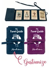 Organizer personalizzato per mazzo di tarocchi in velluto, stampato con motivo sole e luna, in tonalità di blu e viola, con chiusura a cordoncino, custodia protettiva in tessuto morbido, borsa portatile, porta carte, adatto per conservare carte e piccoli oggetti. Porta carte dei tarocchi, protezione in tessuto per carte e oggetti, anche un regalo per amici, regalo di compleanno, regalo per l'anniversario, regalo di Natale, regalo di Pasqua. - Multicolore - Visualizzare 11