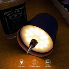 1pc Modern LED Table Lamp With Touch Control, USB Powered, Rust-Resistant Metal Base, Adjustable Brightness, Perfect For Bedroom, Living Room, Or Office