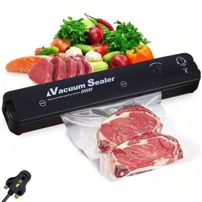RAF 2-In-1 Vacuum Sealer Machine, Suitable For Kitchen Food Vacuum Sealing And Single Sealing, Featuring Both Vacuum Sealing And Single Sealing Functions, Applicable For Snack Bags. Suitable For Vacuum Preservation Of Various Dry And Soft Foods Including Meat, Vegetables, Fruits, Cookies, Etc. Kitchen Utensils, Food Preservation, Camping, Travel, Summer Product Promotion