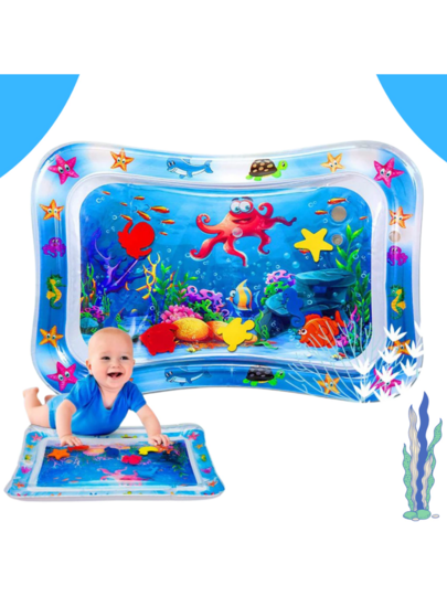 Tapete Infantil Bebê Inflável Água Esteira Atividades Sensorial Menino Menina