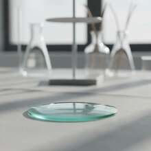 Platito Redondo de Vidrio Transparente (100mm) - Multicolor - Ver 3